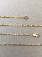 Gold Chain Necklace, Fine Scroll Gold Chain, Simple Gold Necklace, Thin Plain Women's Necklace, All Sizes 14",16",18",20",24", Women's Chain