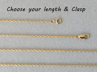 Plain Gold Chain, Fine Cable Rope Gold Neck Chain, Thin Double Cable Link, 14k Gold Plate Simple Chain, Choose your Length Necklace