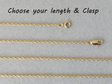 Plain Gold Chain, Fine Cable Rope Gold Neck Chain, Thin Double Cable Link, 14k Gold Plate Simple Chain, Choose your Length Necklace