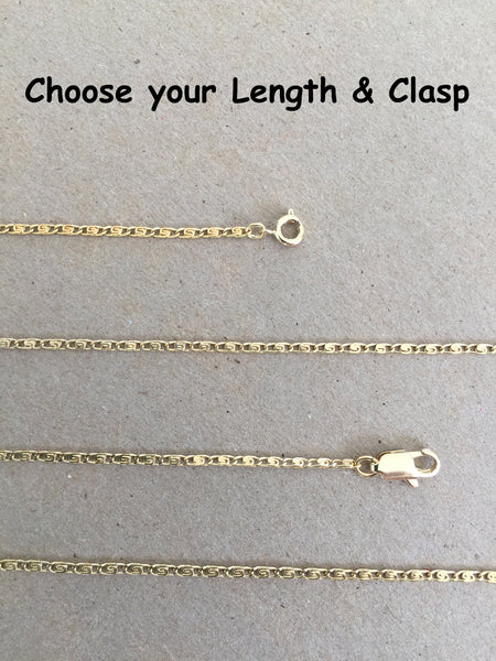 Women's chain necklaces, Thick & thin chains