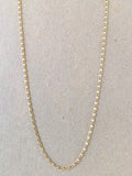 Gold Chain Necklace, Fine Scroll Gold Chain, Simple Gold Necklace, Thin Plain Women's Necklace, All Sizes 14",16",18",20",24", Women's Chain