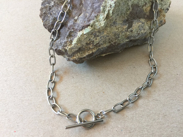 Stainless steel choker necklace deals