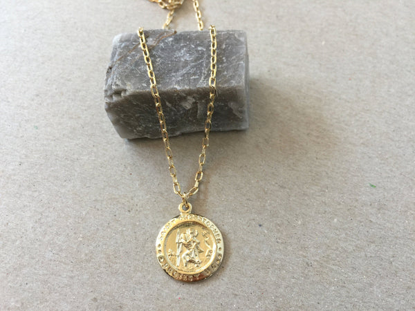 Tiffany & Co Silver/18K Yellow Gold Saint Christ Fur Coin Necklace |  Tiffany & Co. | Buy at TrueFacet