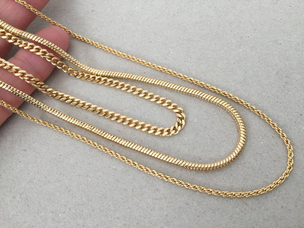 2M Lot 2mm Wide Stainless Steel Curb NK Gold Chains for Jewelry Making  Supplies Link Roll Chain Wholesale Items for Business