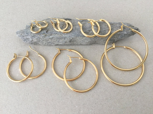 Buy Accessorize London Golden Hoop Earrings (Set of 3 ) Online At Best  Price @ Tata CLiQ