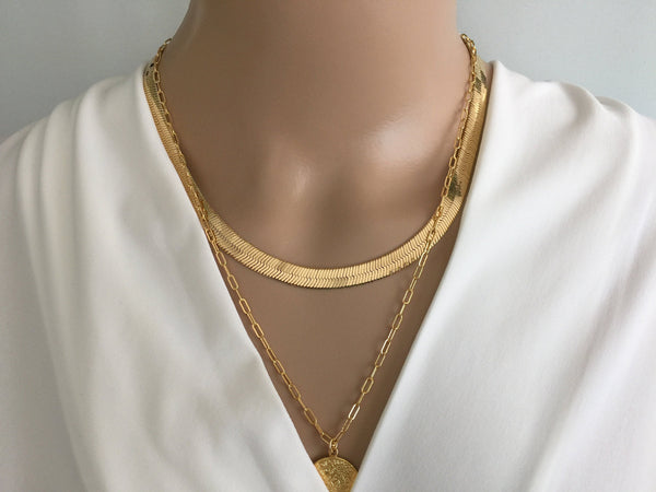 Herringbone Chain Necklace – Ring Concierge