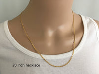 Gold Chain Necklace, Fine Scroll Gold Chain, Simple Gold Necklace, Thin Plain Women's Necklace, All Sizes 14",16",18",20",24", Women's Chain