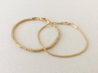 Sparkly Snake Chain Bracelet, Shiny Skinny Laser Cut Snake Bracelet, 7 8 9 10 inch Simple Minimalist Gold Bracelet or Ankle Bracelet