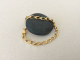 Thick Curb Link Bracelet, Gold Large Open Link Curb Chain, Bold Bracelet for Men and Women
